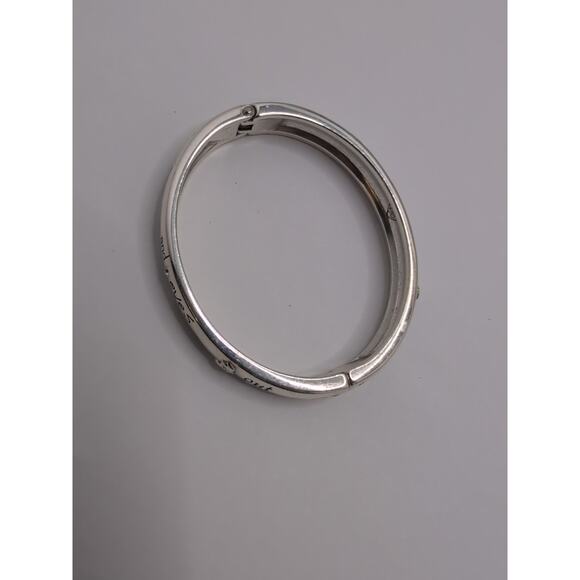 Brighton Frosty the Snowman Lyrics Bangle Bracelet Crystals oval Christmas - Picture 7 of 9